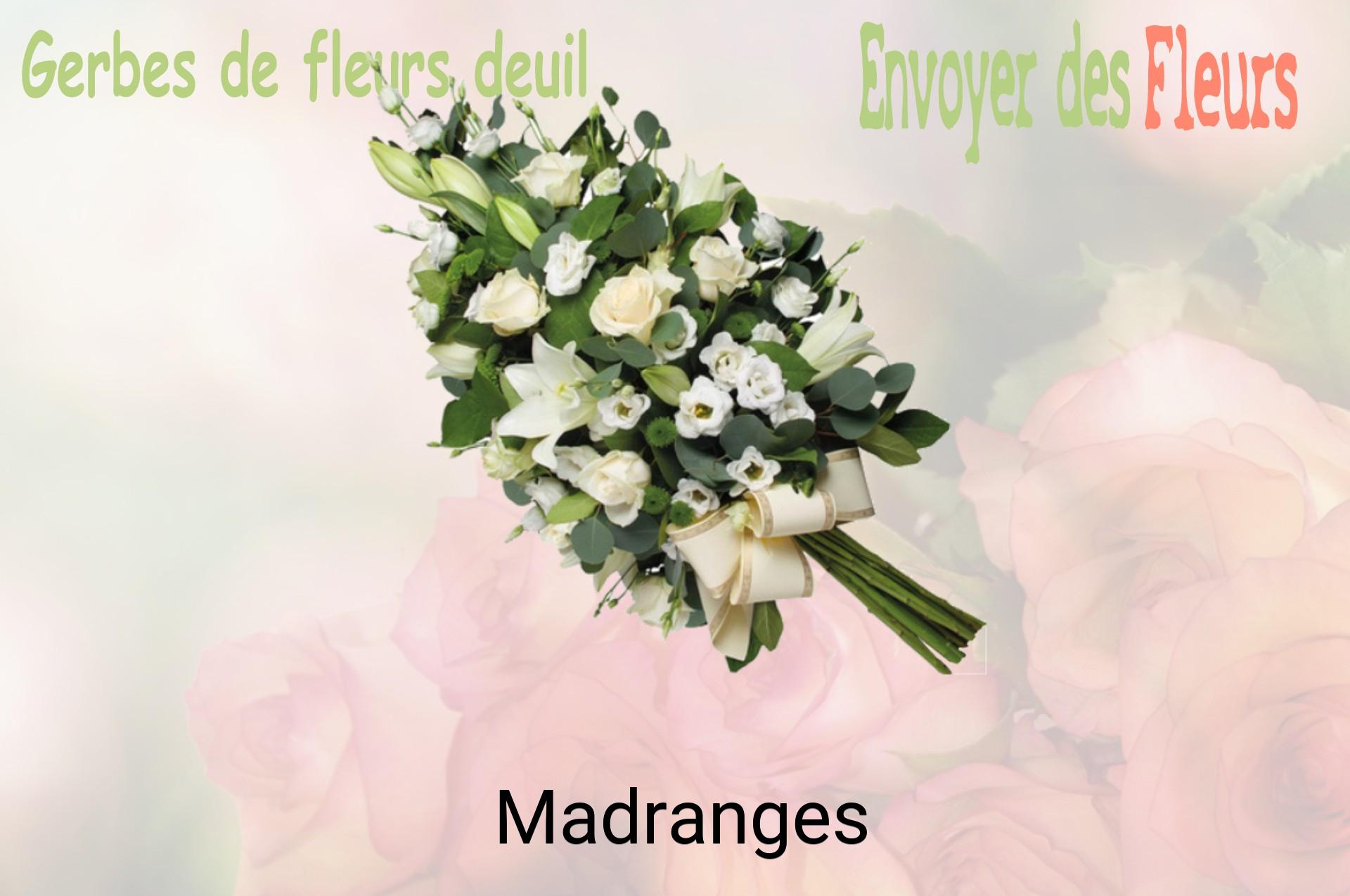Gerbe de fleurs de deuil livrée à Madranges